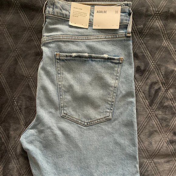 Agolde Toni Daylight Slim Mid Rise Straight Leg Jeans Sz 31 NWT - Picture 1 of 12